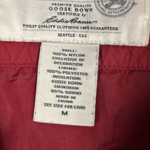 Eddie Bauer Jacket Womens Medium EB700 Goose Down Puffer 700 Fill Winter Coat - Picture 5 of 10